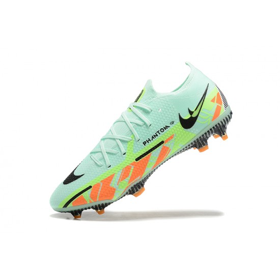 Kopacky Nike Phantom GT2 Elite FG LightZelená Oranžovýý Černá Žlutý Low Pánské