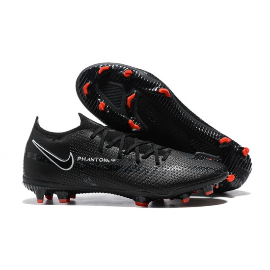 Kopacky Nike Phantom GT2 Elite FG Bílý Černá Oranžovýý Low Pánské