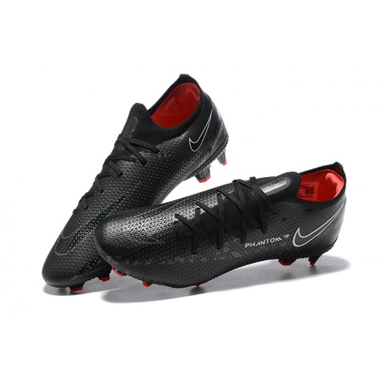 Kopacky Nike Phantom GT2 Elite FG Bílý Černá Oranžovýý Low Pánské