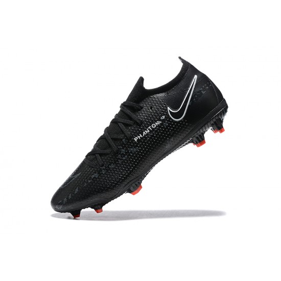 Kopacky Nike Phantom GT2 Elite FG Bílý Černá Oranžovýý Low Pánské