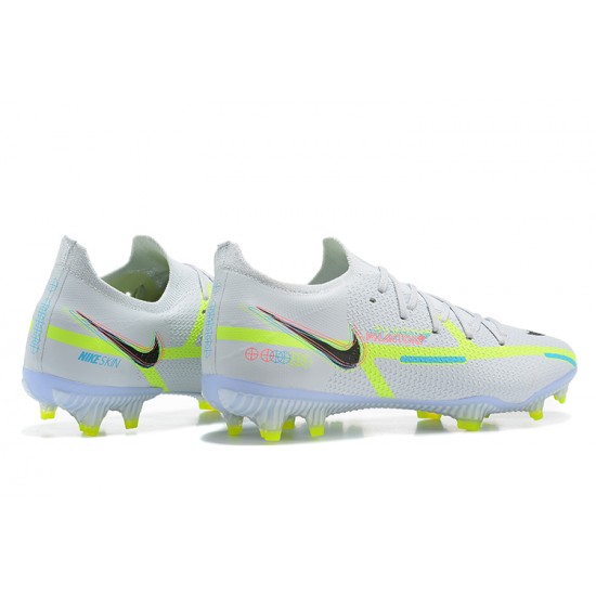 Kopacky Nike Phantom GT2 Elite FG Bílý Černá Žlutý Růžový Modrý Low Pánské