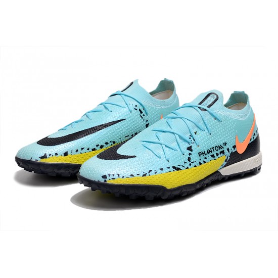 Kopacky Nike Phantom GT2 Elite TF Low Modrý Černá Žlutý Pánské