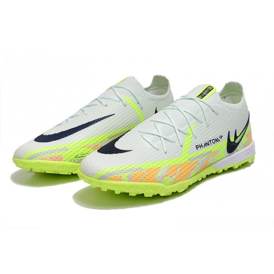 Kopacky Nike Phantom GT2 Elite TF Low Šedá Zelená Pánské