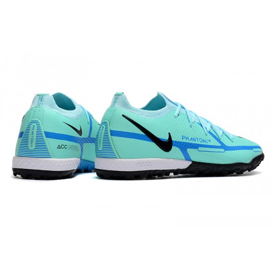 Kopacky Nike Phantom GT2 Elite TF Low Turqoise Modrý Černá Pánské