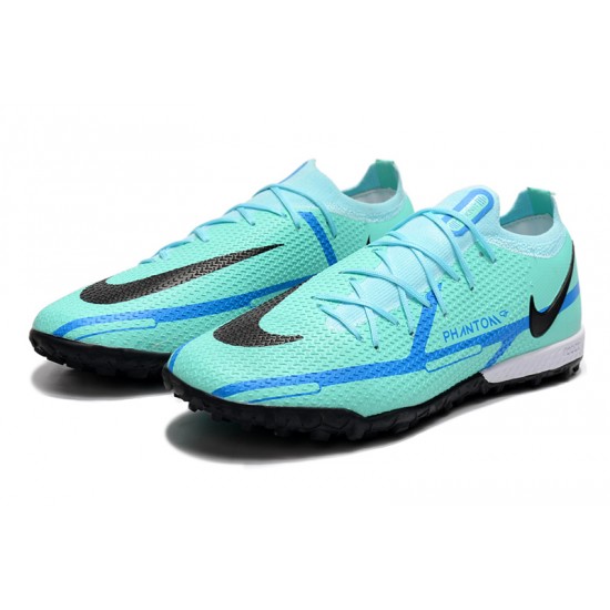 Kopacky Nike Phantom GT2 Elite TF Low Turqoise Modrý Černá Pánské