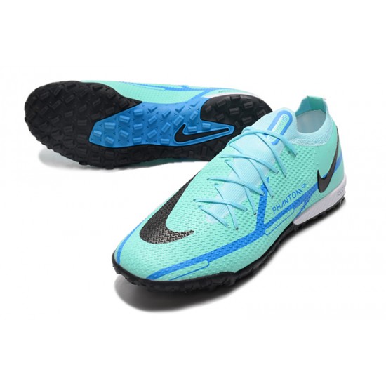 Kopacky Nike Phantom GT2 Elite TF Low Turqoise Modrý Černá Pánské