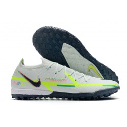 Kopacky Nike Phantom GT2 Elite TF Low Bílý Černá Zelená Pánské 