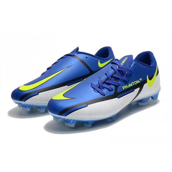 Kopacky Nike Phantom GT2 FG Low Dark Modrý Bílý Pánské