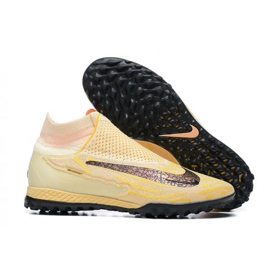 Kopacky Nike Phantom GX Elite DF Link TF Apricot Černá Oranžovýý High  Pánské