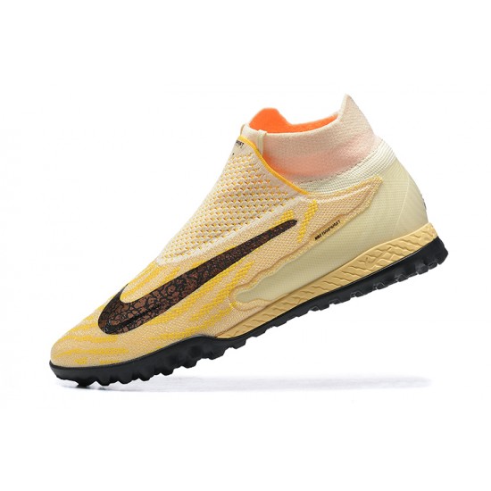 Kopacky Nike Phantom GX Elite DF Link TF Apricot Černá Oranžovýý High  Pánské