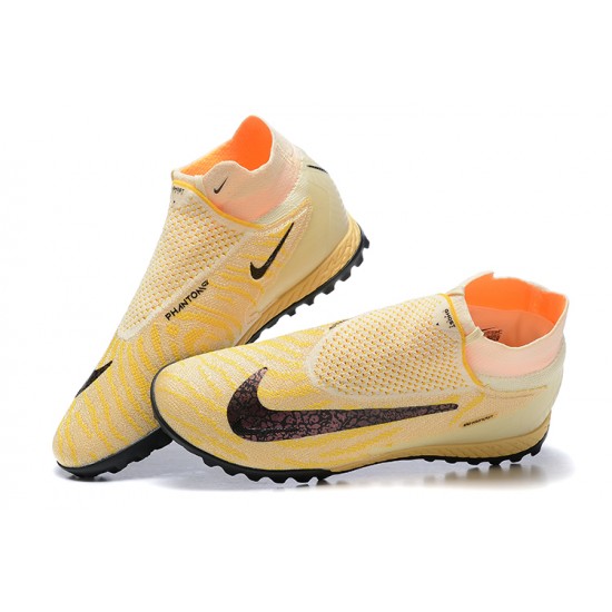 Kopacky Nike Phantom GX Elite DF Link TF Apricot Černá Oranžovýý High  Pánské