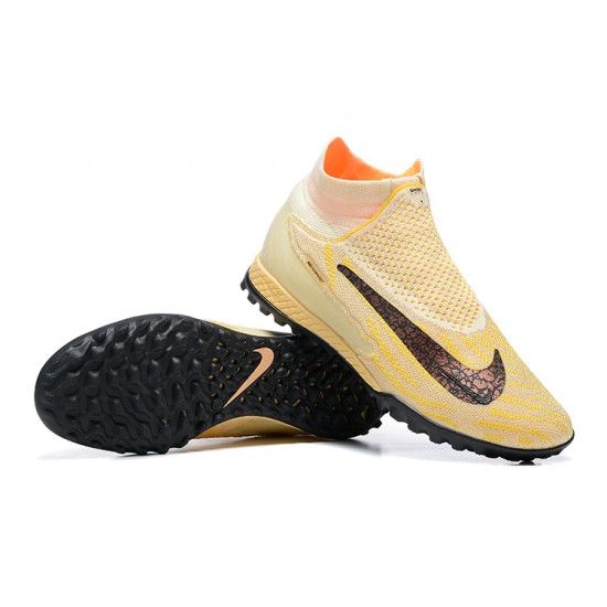 Kopacky Nike Phantom GX Elite DF Link TF Apricot Černá Oranžovýý High  Pánské