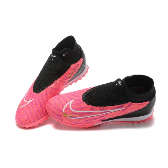 Kopacky Nike Phantom GX Elite DF Link TF Růžový Černá Zlato Bílý High  Pánské