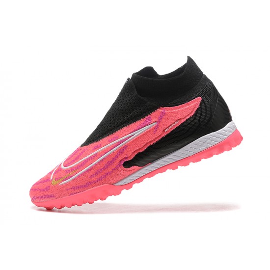 Kopacky Nike Phantom GX Elite DF Link TF Růžový Černá Zlato Bílý High  Pánské