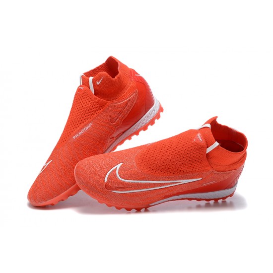 Kopacky Nike Phantom GX Elite DF Link TF Červené Bílý High  Pánské