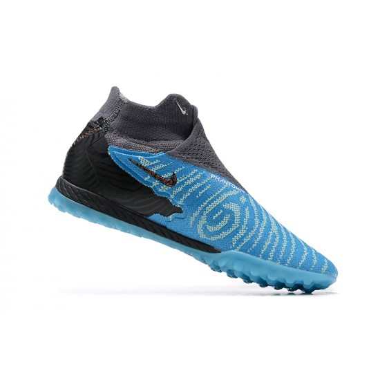 Kopacky Nike Phantom GX Elite DF Link TF Bílý Modrý Černá High  Pánské