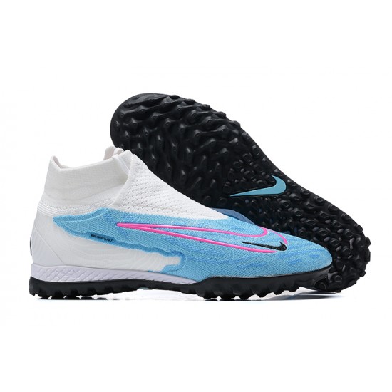 Kopacky Nike Phantom GX Elite DF Link TF Bílý Modrý Růžový Černá High  Pánské