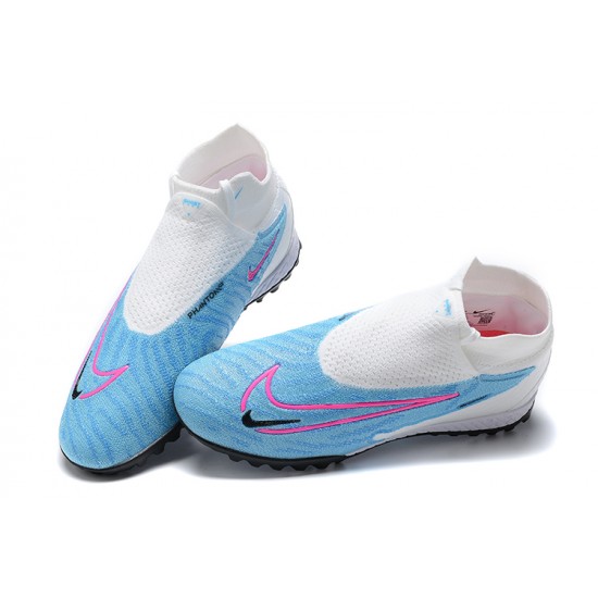 Kopacky Nike Phantom GX Elite DF Link TF Bílý Modrý Růžový Černá High  Pánské