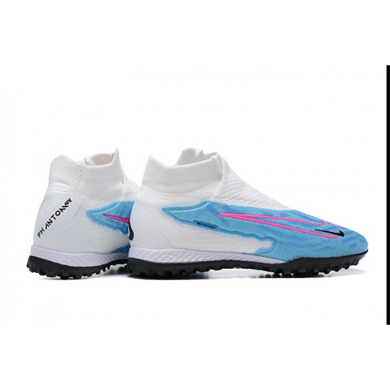 Kopacky Nike Phantom GX Elite DF Link TF Bílý Modrý Růžový Černá High  Pánské