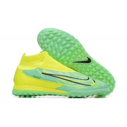 Kopacky Nike Phantom GX Elite DF Link TF Žlutý Zelená Černá High  Pánské