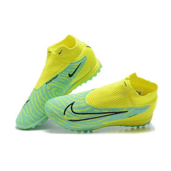 Kopacky Nike Phantom GX Elite DF Link TF Žlutý Zelená Černá High  Pánské