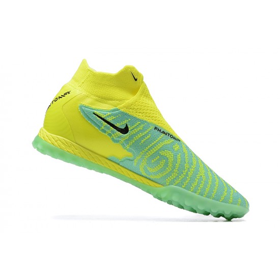 Kopacky Nike Phantom GX Elite DF Link TF Žlutý Zelená Černá High  Pánské