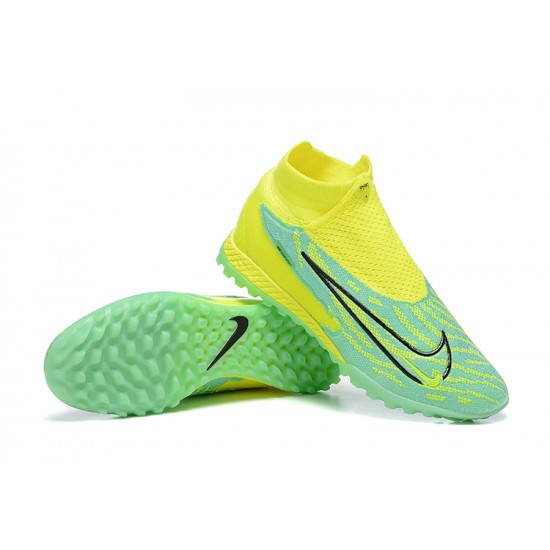 Kopacky Nike Phantom GX Elite DF Link TF Žlutý Zelená Černá High  Pánské