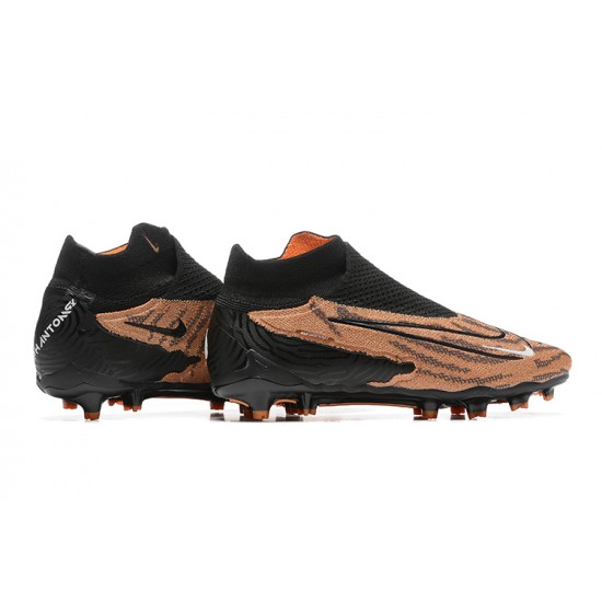 Kopacky Nike Phantom GX Elite FG Černá LightOranžovýý High  Pánské