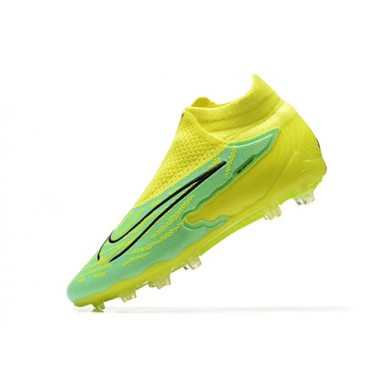 Kopacky Nike Phantom GX Elite FG Černá LightŽlutý Zelená High  Pánské