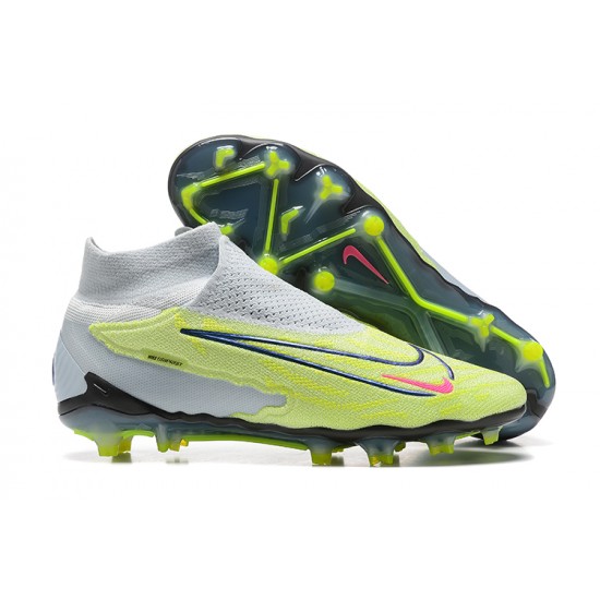 Kopacky Nike Phantom GX Elite FG Šedá Zelená High  Pánské