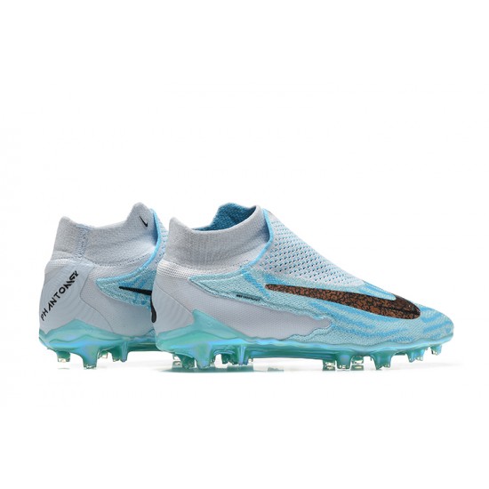 Kopacky Nike Phantom GX Elite FG Šedá LightModrý LightZelená High  Pánské