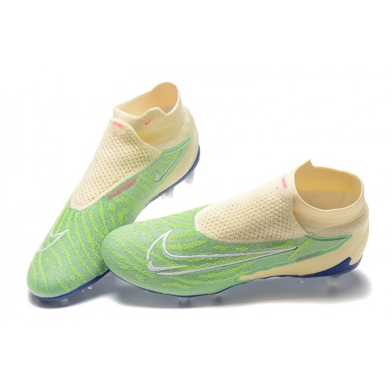 Kopacky Nike Phantom GX Elite FG LightZelená Béžový Modrý High  Pánské