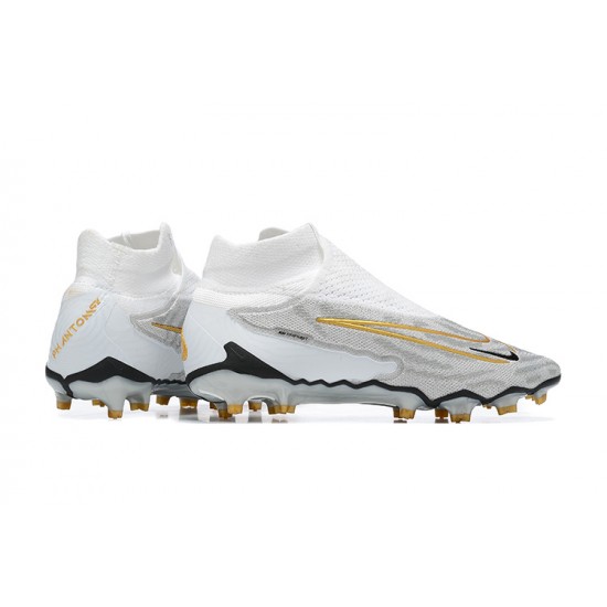 Kopacky Nike Phantom GX Elite FG Bílý Glod Pánské Dámské