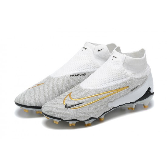 Kopacky Nike Phantom GX Elite FG Bílý Glod Pánské Dámské