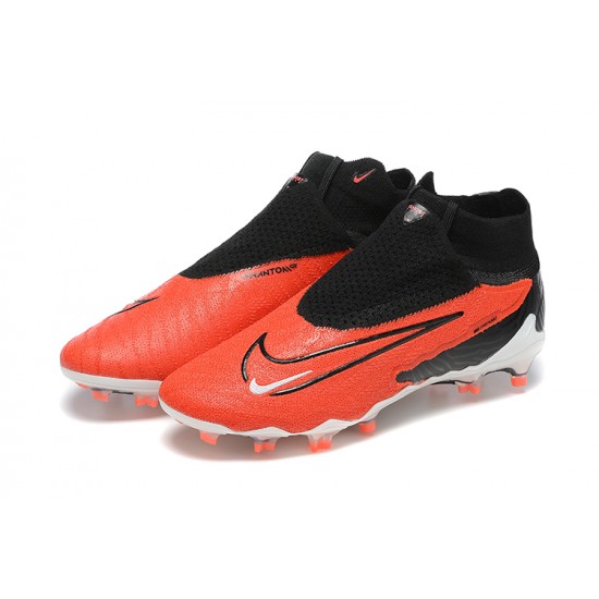 Kopacky Nike Phantom GX Elite FG Bílý Oranžovýý Černá High  Pánské