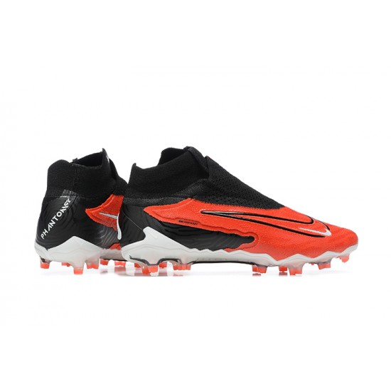 Kopacky Nike Phantom GX Elite FG Bílý Oranžovýý Černá High  Pánské