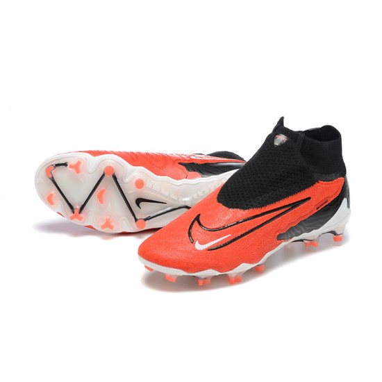 Kopacky Nike Phantom GX Elite FG Bílý Oranžovýý Černá High  Pánské