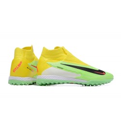 Kopacky Nike Phantom GX Elite TF High Zelená Žlutý Pánské Dámské
