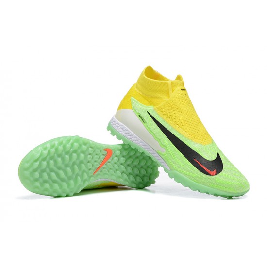Kopacky Nike Phantom GX Elite TF High Zelená Žlutý Pánské Dámské