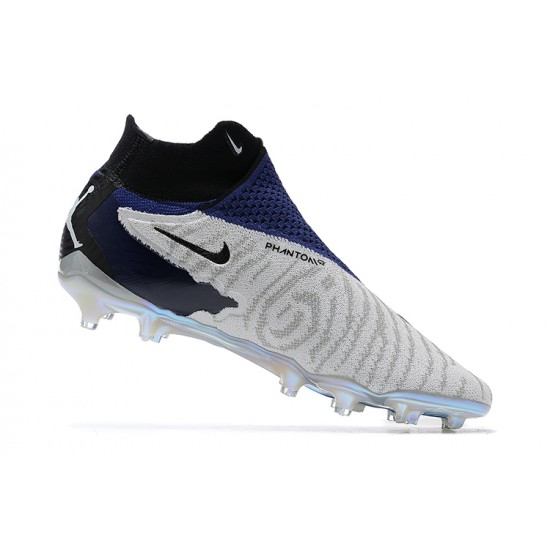 Kopacky Nike Phantom Gx Elite Fg Modrý Bílý High  Pánské