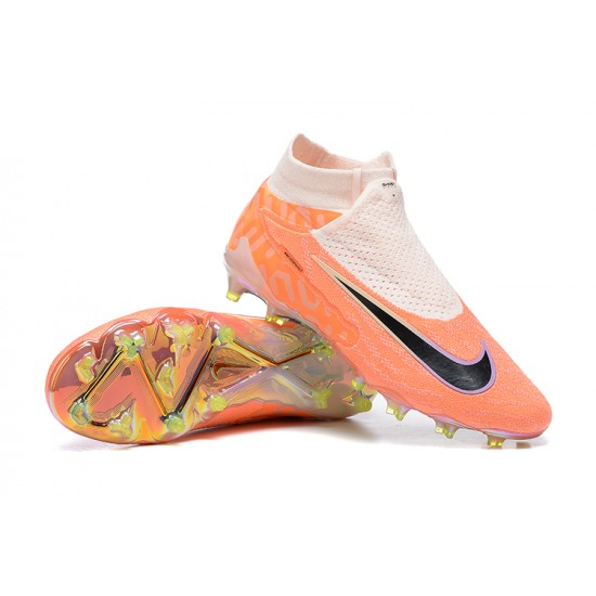 Kopacky Nike Phantom Gx Elite Fg Oranžovýý Černá High  Pánské