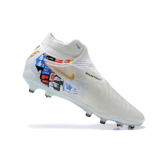 Kopacky Nike Phantom Gx Elite Fg Bílý High  Pánské