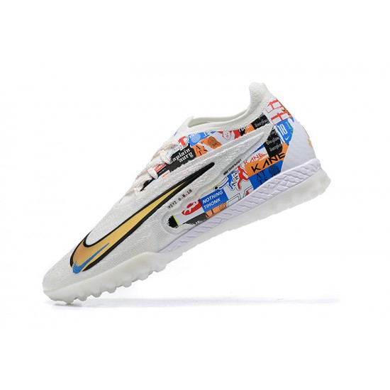 Kopacky Nike Phantom GX Elite DF Link TF Bílý Černá Zlato Low  Pánské