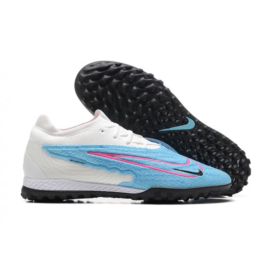 Kopacky Nike Phantom GX Elite DF Link TF Bílý Modrý Růžový Černá Low  Pánské