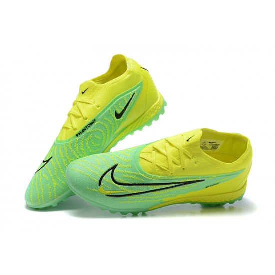 Kopacky Nike Phantom GX Elite DF Link TF Žlutý Zelená Černá Low  Pánské