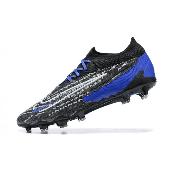 Kopacky Nike Phantom GX Elite FG Černá Modrý Low Pánské Kopacky Nike Phantom GX Elite FG Černá Modrý Low Pánské