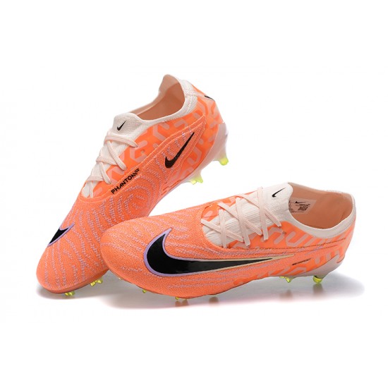 Kopacky Nike Phantom GX Elite FG Černá Růžový Oranžovýý Low  Pánské