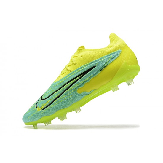 Kopacky Nike Phantom GX Elite FG LightŽlutý Zelená Černá Low  Pánské