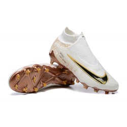 Kopacky Nike Phantom GX Elite FG High Top Bílý Zlato Černá Pánské 