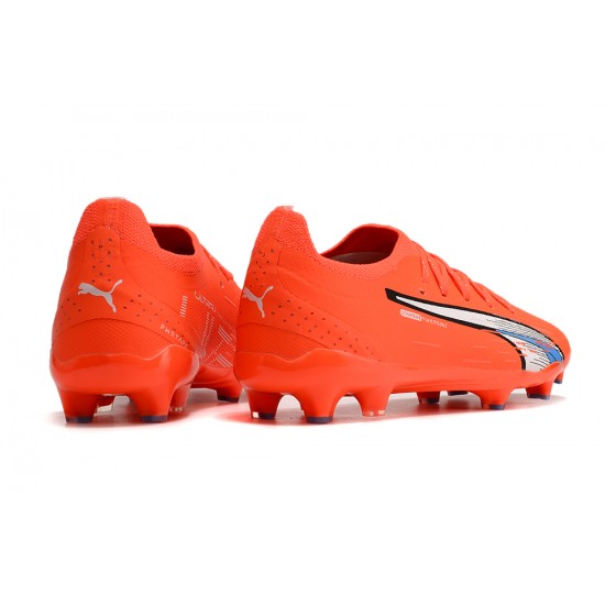 Kopacky Puma Future Ultimate FG Low Červené Šedá Pánské